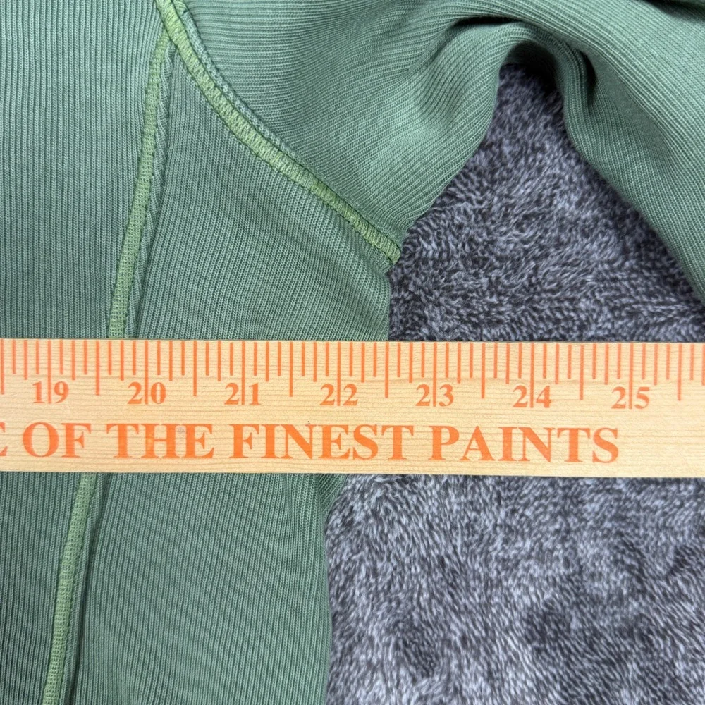 Tommy Bahama Relax Mens Small Sage Green 100% Cotton Ribbed Quarter Zip Pullover
